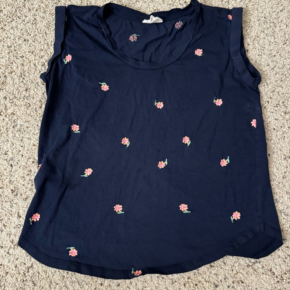 Lou & Grey Floral Blouse Size XS